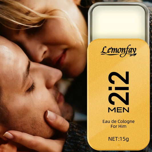 Lemonfay 2i2 Men Solid Perfume Balm 15g Alcohol Free