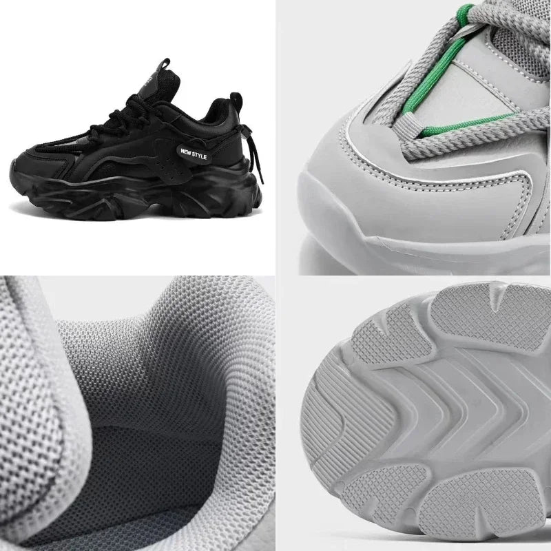 Mens Breathable Luxury Platform Sneakers for Men