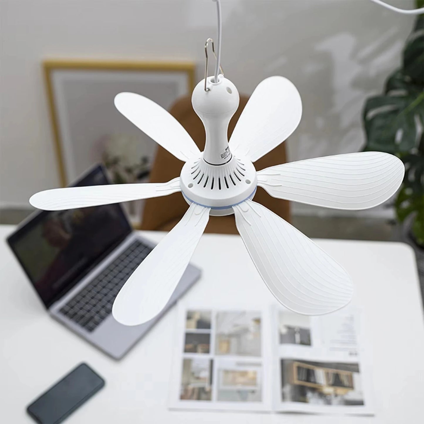 XIAOTREE USB Ceiling Fan Portable 5V Air Circulator