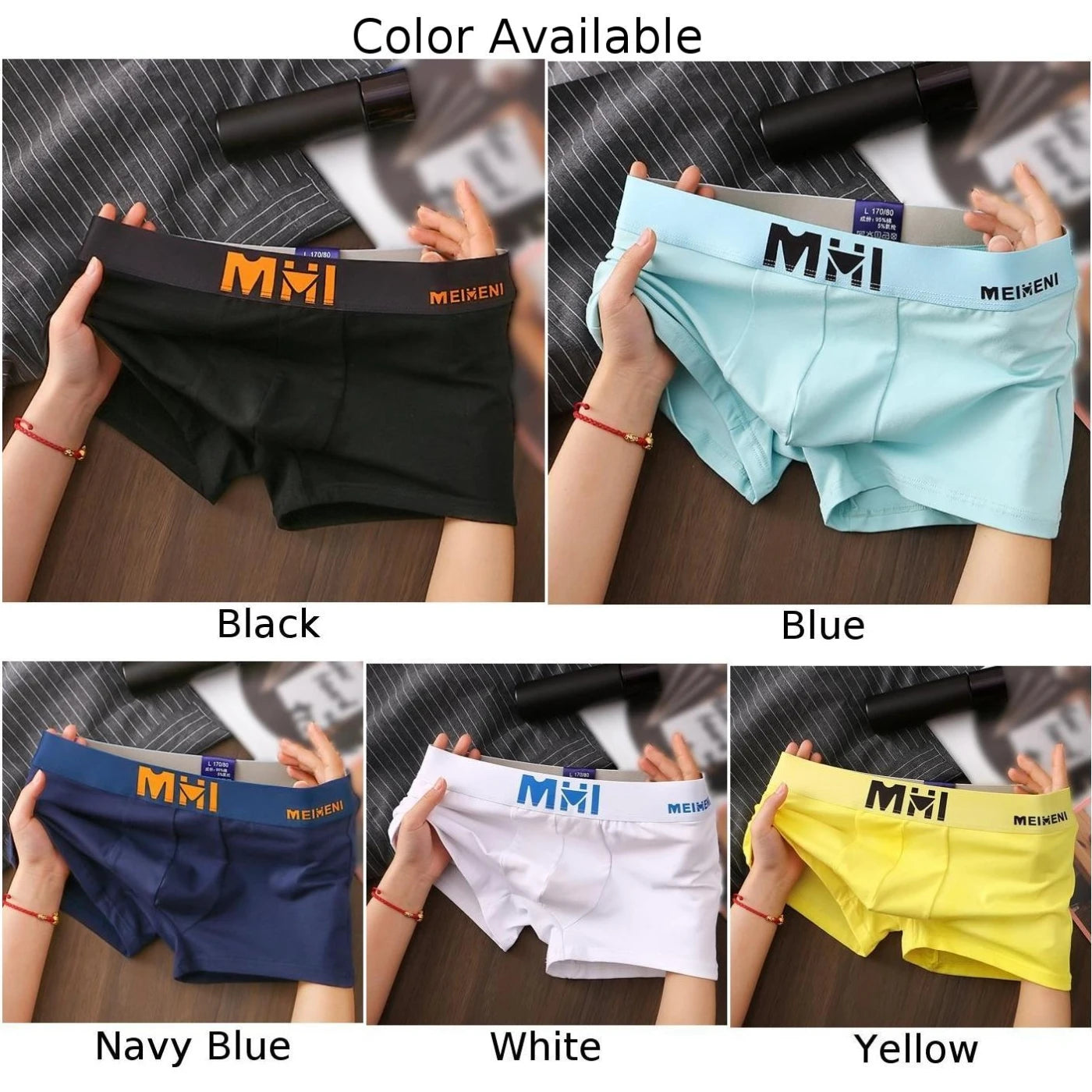 Men's Cotton Boxer Shorts with Breathable Print
