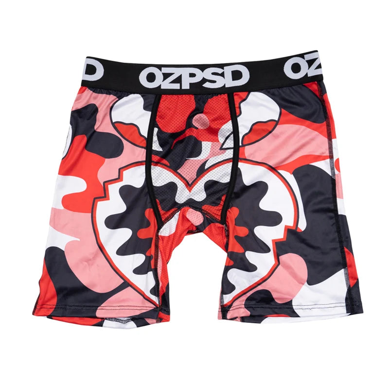 OZPSD Brand 1Pcs Men Underwear Boxers Breathable Swimming Sexy Man Underpants S-2XL Men's