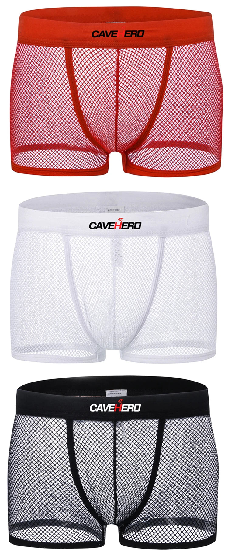 Transparent Mens Boxer Briefs by CAVEHERO