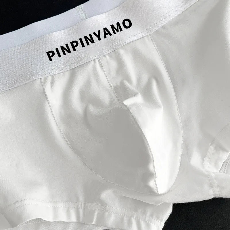 Cotton Boxers Bottoms for Men Loose U Convex Pouch Underwear 2025 Sports Shorts Man Swimming Trunks Trendy Panties Трусы Мужские