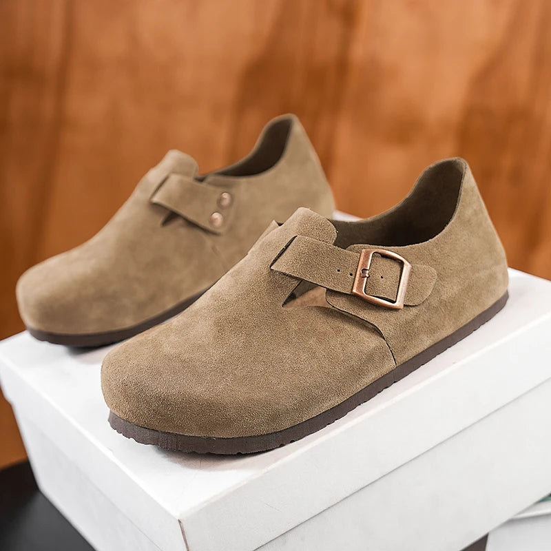 Men's Faux Suede Slip-On Mules for Beach Wear
