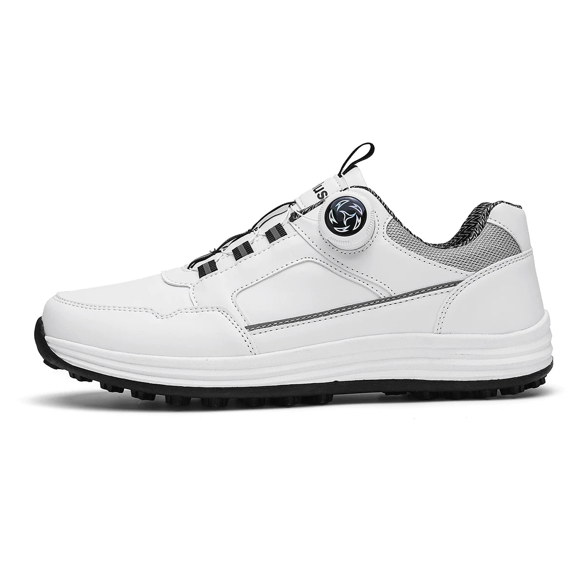 Men's Waterproof Golf Shoes with Lace-Up Closure