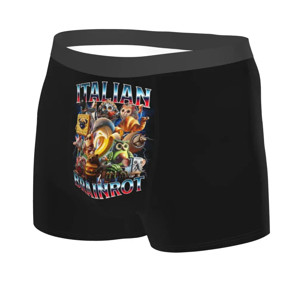 Men's Boxer Shorts Brr Brr Patapim Funny Italian Brainrot