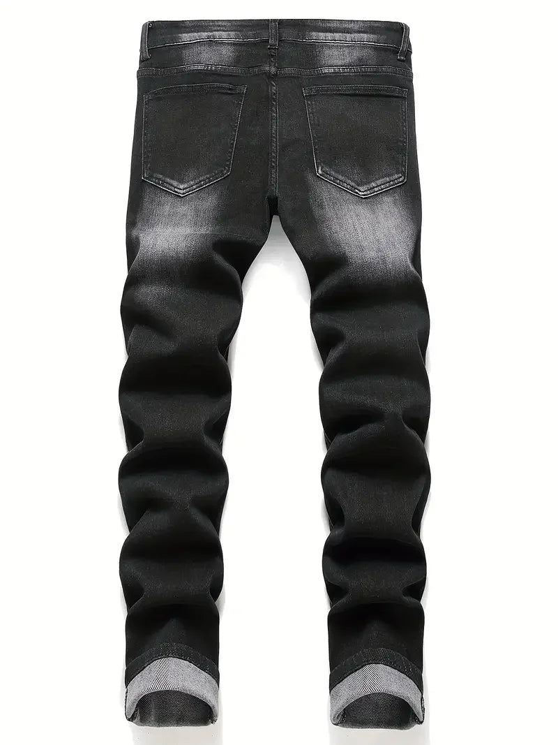 Men's Slim Fit Stretch Denim Jeans for Casual Wear