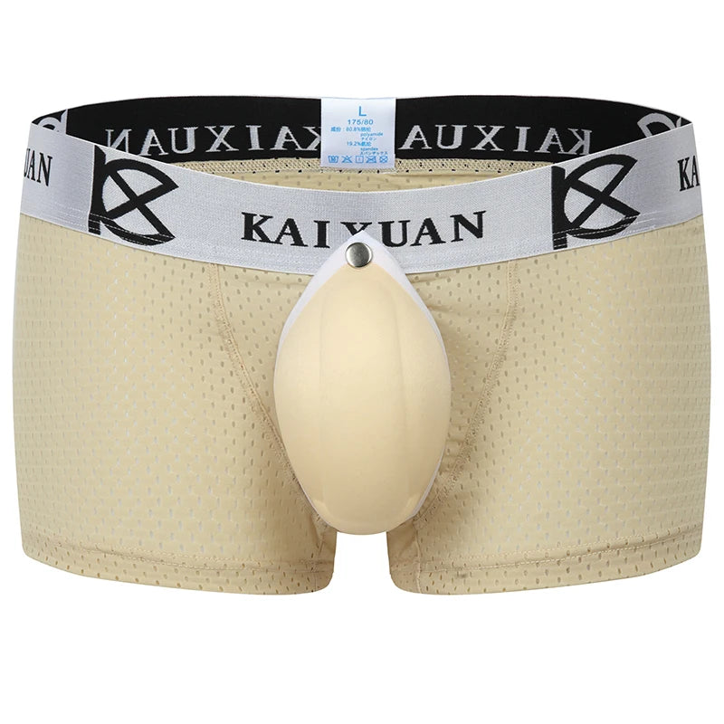 Men's Boxer Shorts with Removable Front Pad