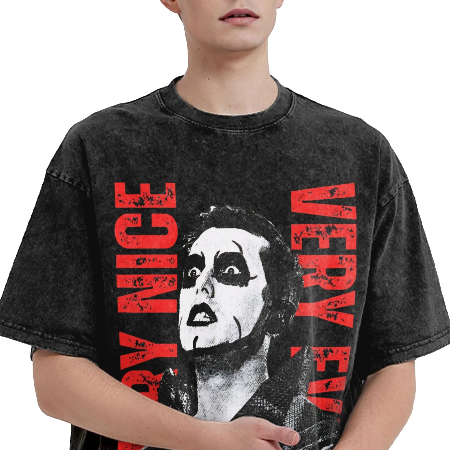 Mens T-Shirt Danhausen Wrestler Washed T Shirts Hipster  Summer Tees Y2K Retro Design Casual Tops Plus Size 2XL