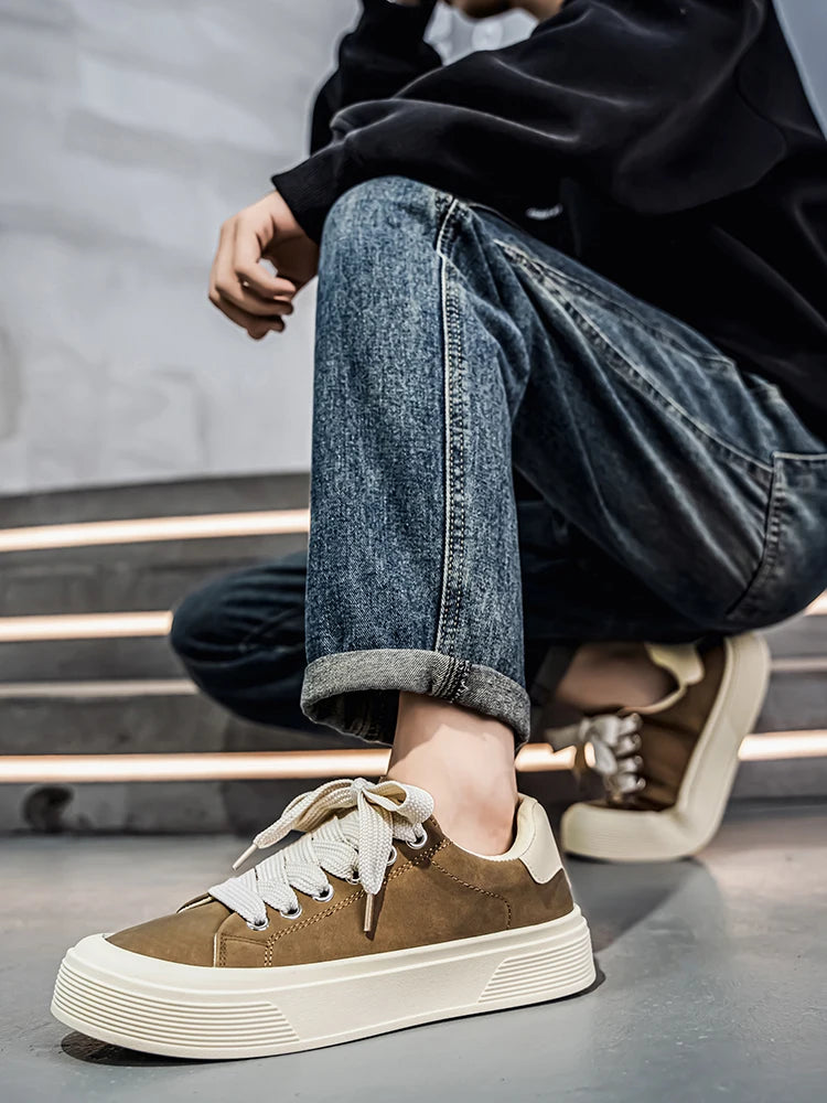 Men's Casual Sports Shoes with Anti Slip Platform