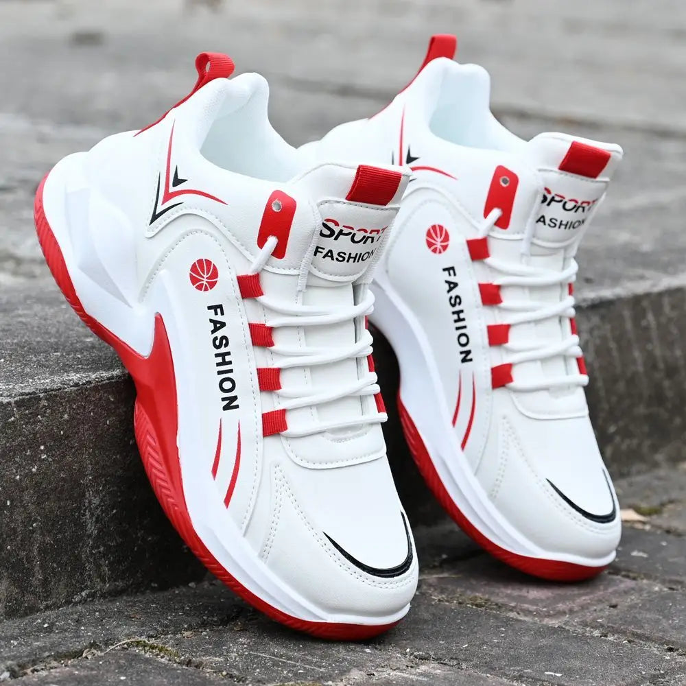 Men's High-Top Basketball Sneakers Breathable Sport Shoes