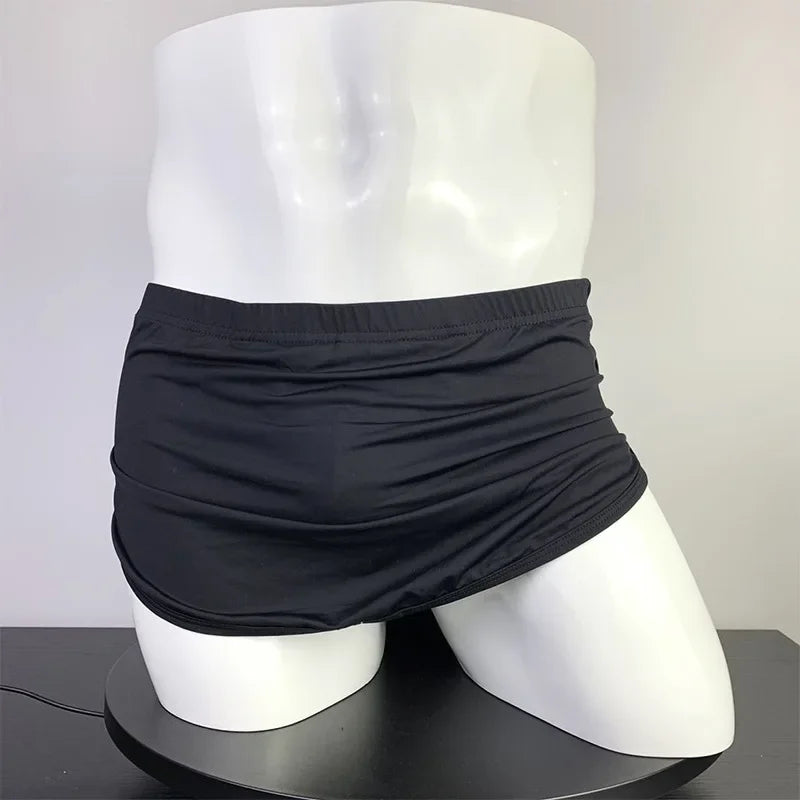 Men's Low Waisted Boxer Shorts with Detachable Lining