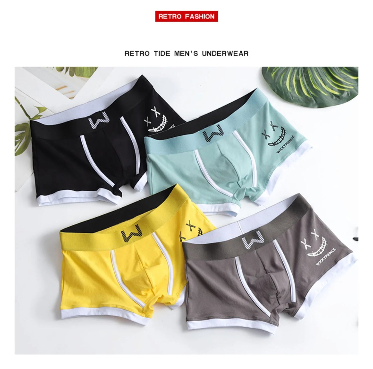 Men's Cotton Boxer Shorts 3pcs Set