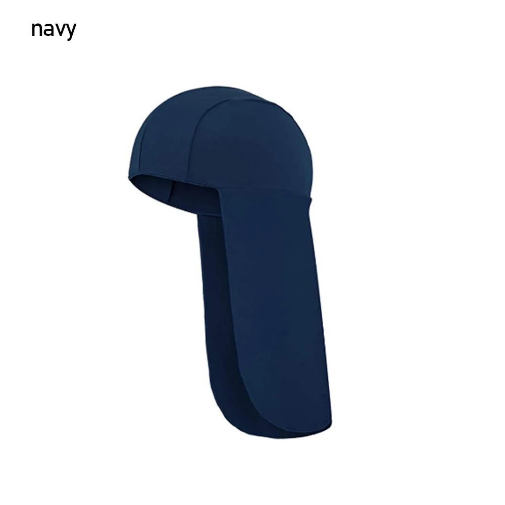 Black Polyester Cooling Cap Sun Shade Hat