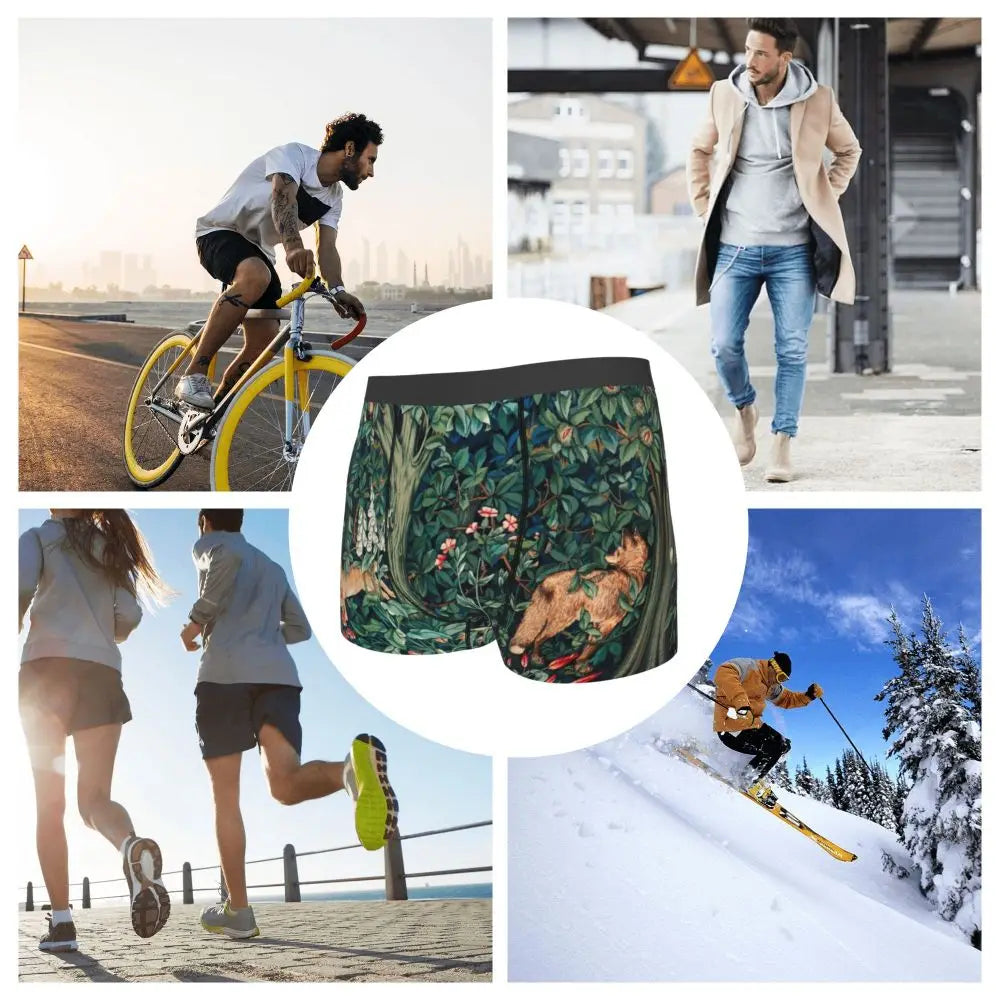 Breathable Cotton Polyester Boxer Shorts for Men