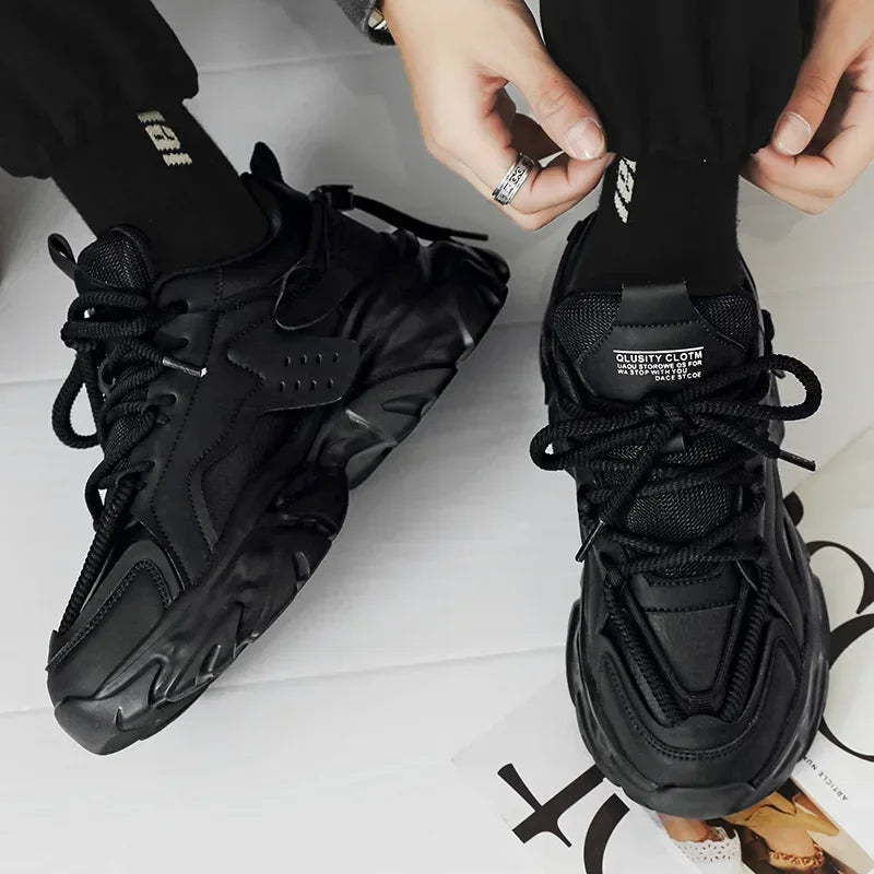 Mens Breathable Luxury Platform Sneakers for Men