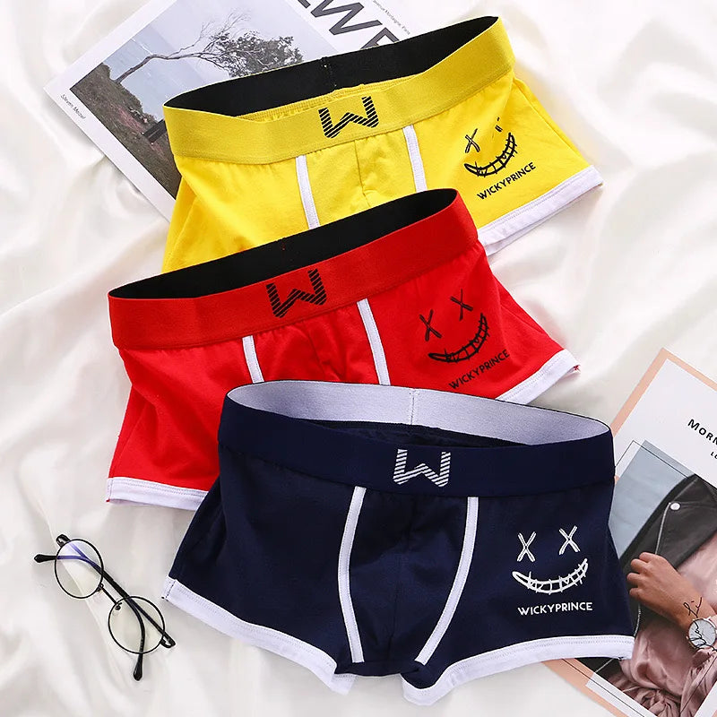 Men's Cotton Boxer Shorts 3pcs Set
