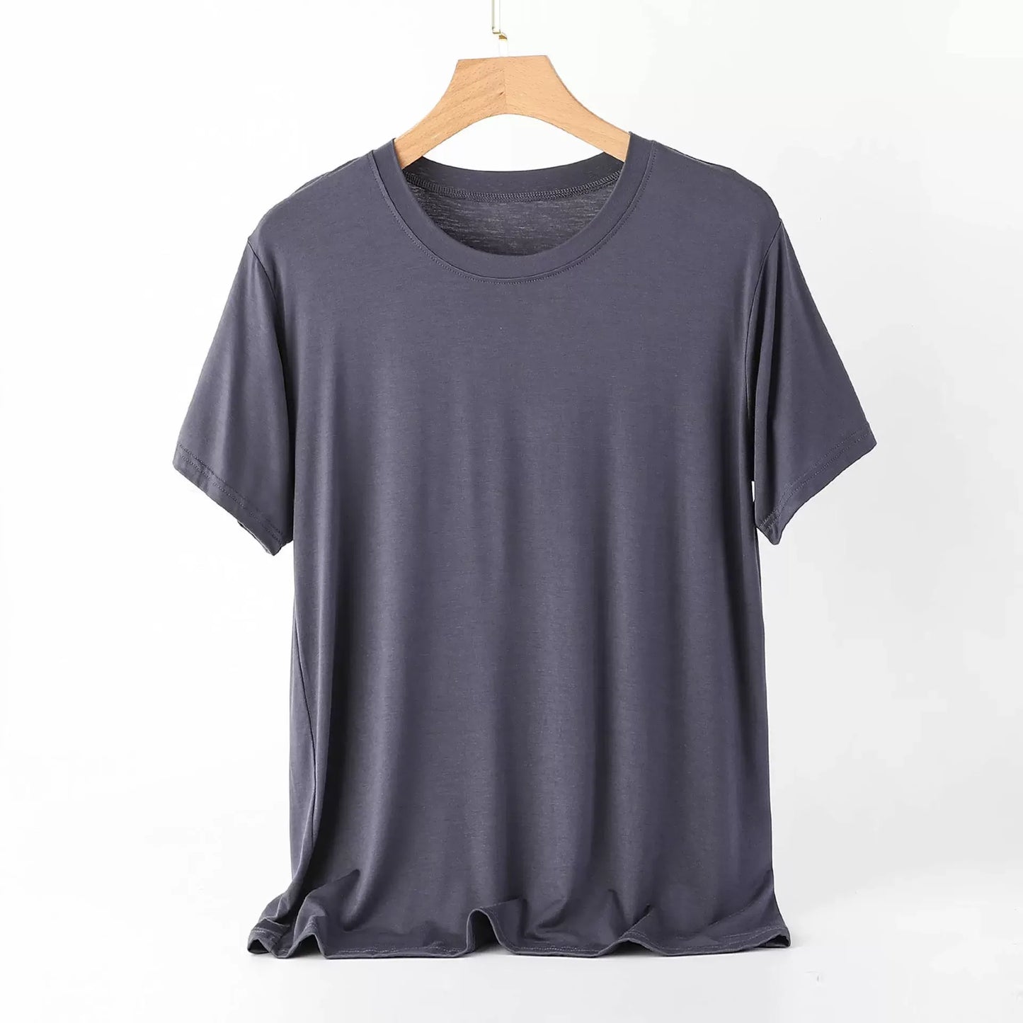 Summer Cool Mens Loungewear Pajama Short Sleeve Crew Neck T Shirt Big Size for Home Outdoor Wear