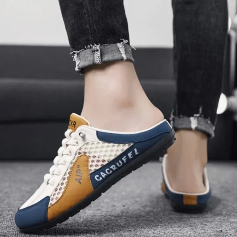 Men's Summer Slip-On Loafers with Breathable Air Mesh