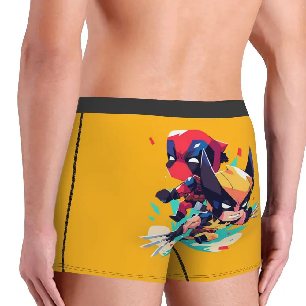 Deadpool Boxer Shorts for Men - Lycra Polyester Blend