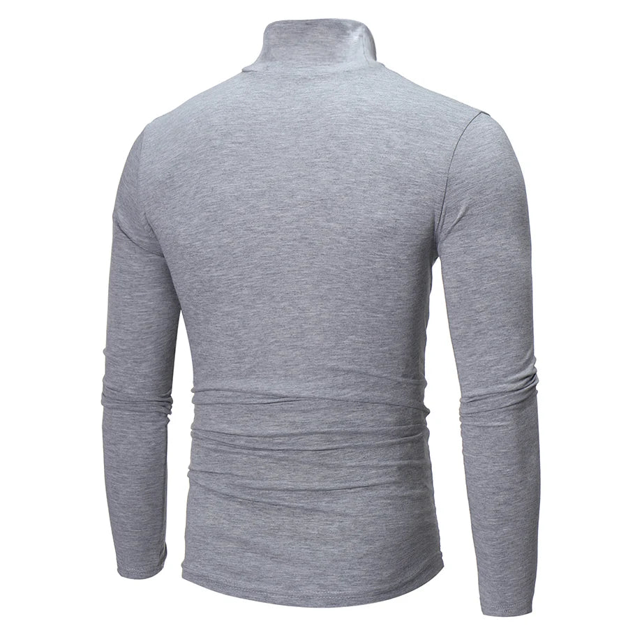 Men's Winter Thermal Shirt High Neck Slim Fit