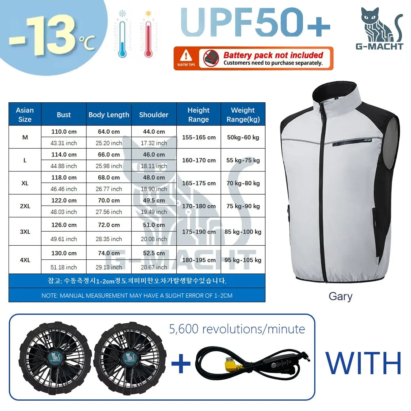 G-MACHT Breathable Cooling Vest for Outdoor Fishing
