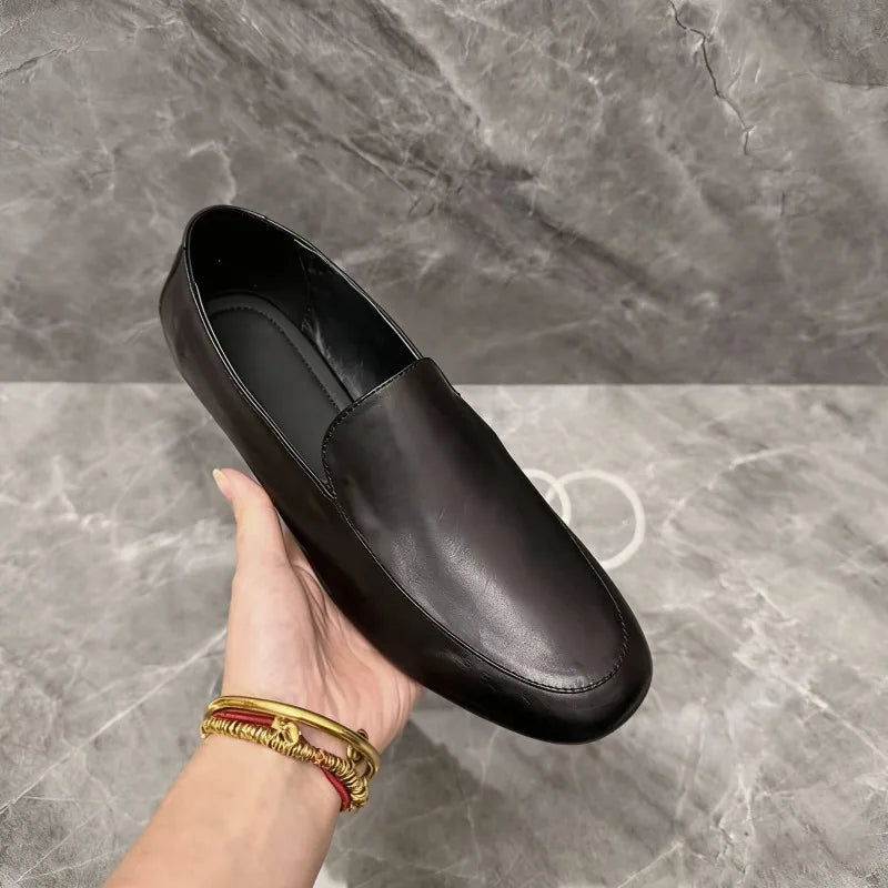 Men's Genuine Leather Casual Loafers for Daily Use