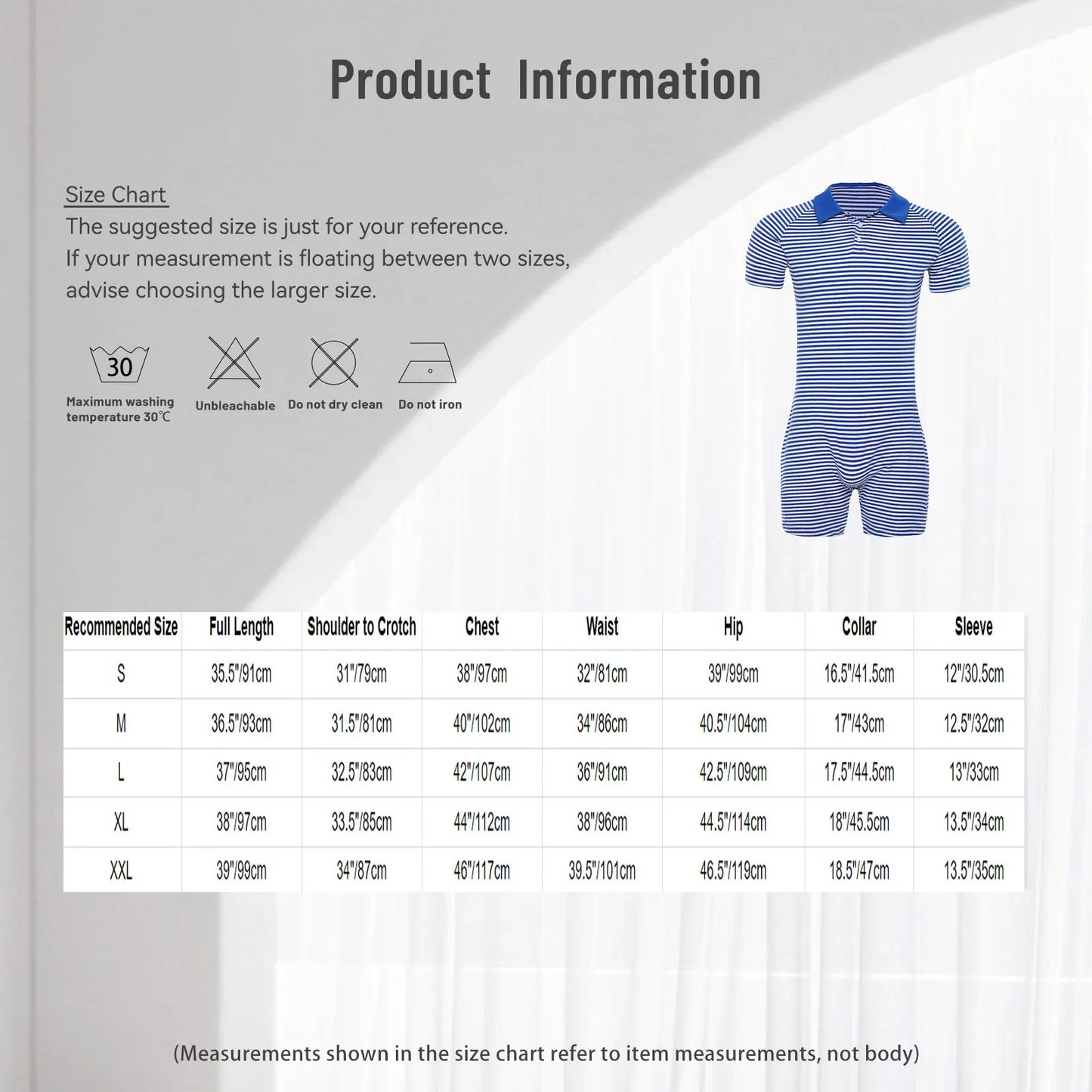 Men Short Sleeve Striped Pajamas Bodysuit Turn-down Collar Buttoned Crotch Cozy Jumpsuits Homewear Loungewear for Leisure Time