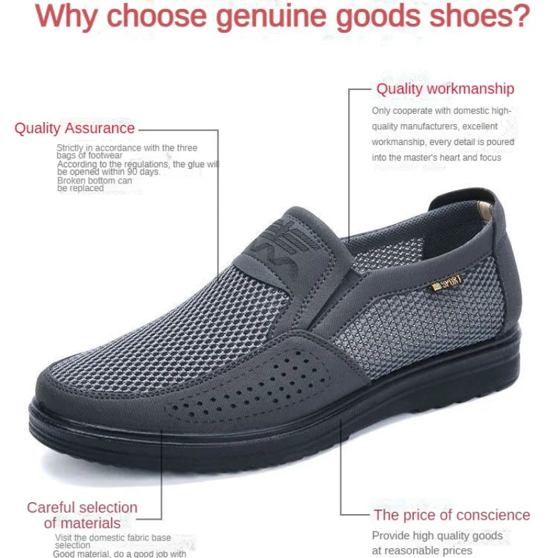 Men's Casual Sneakers with Breathable Mesh and Chunky Sole