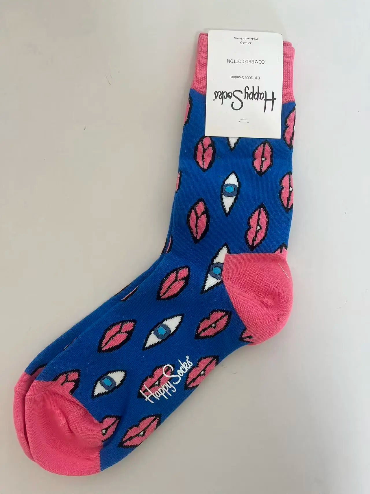 Men's Graphic Print Fun Happy Socks Casual Crew Dress Socks 41-46