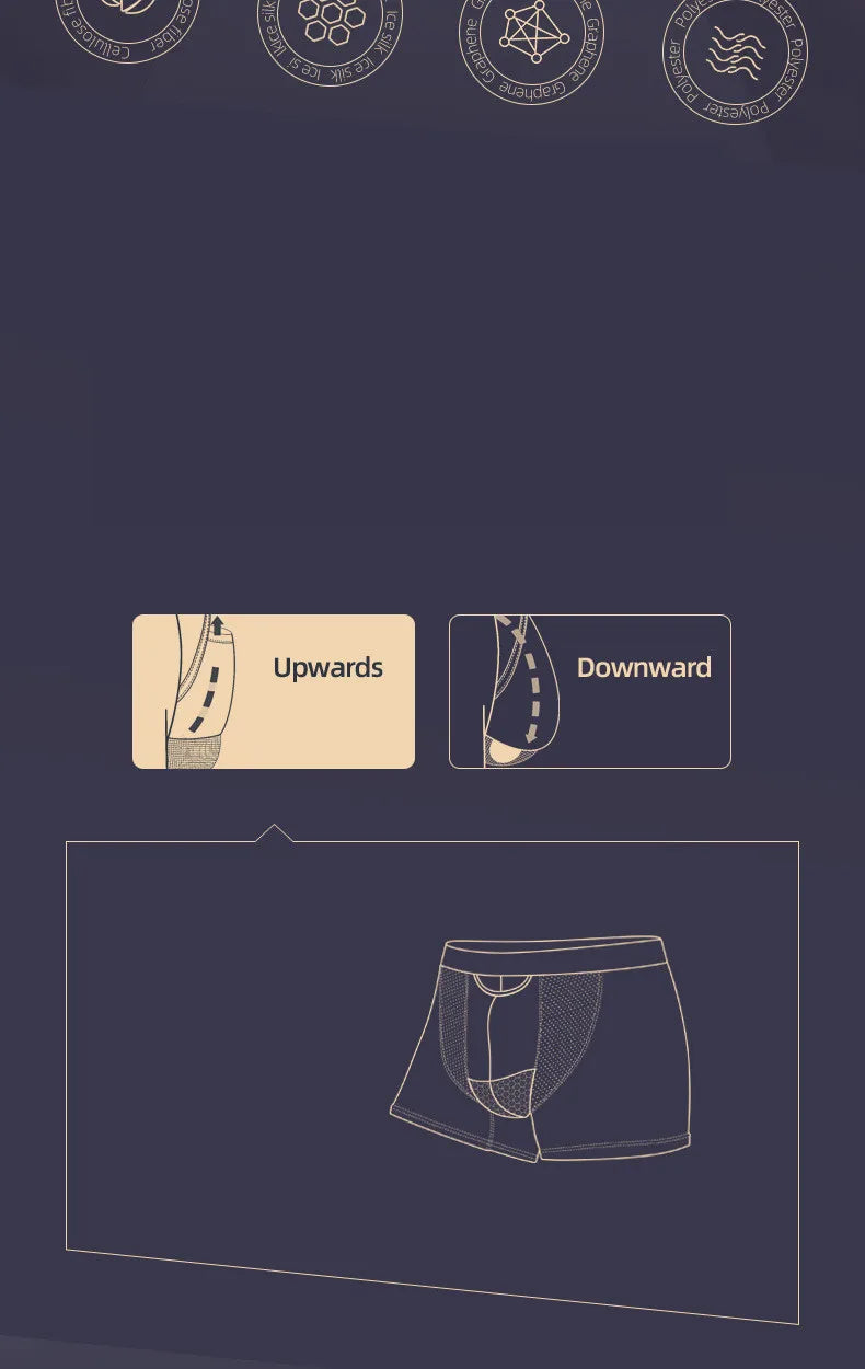 Men's Modal Boxer Shorts in Indigo