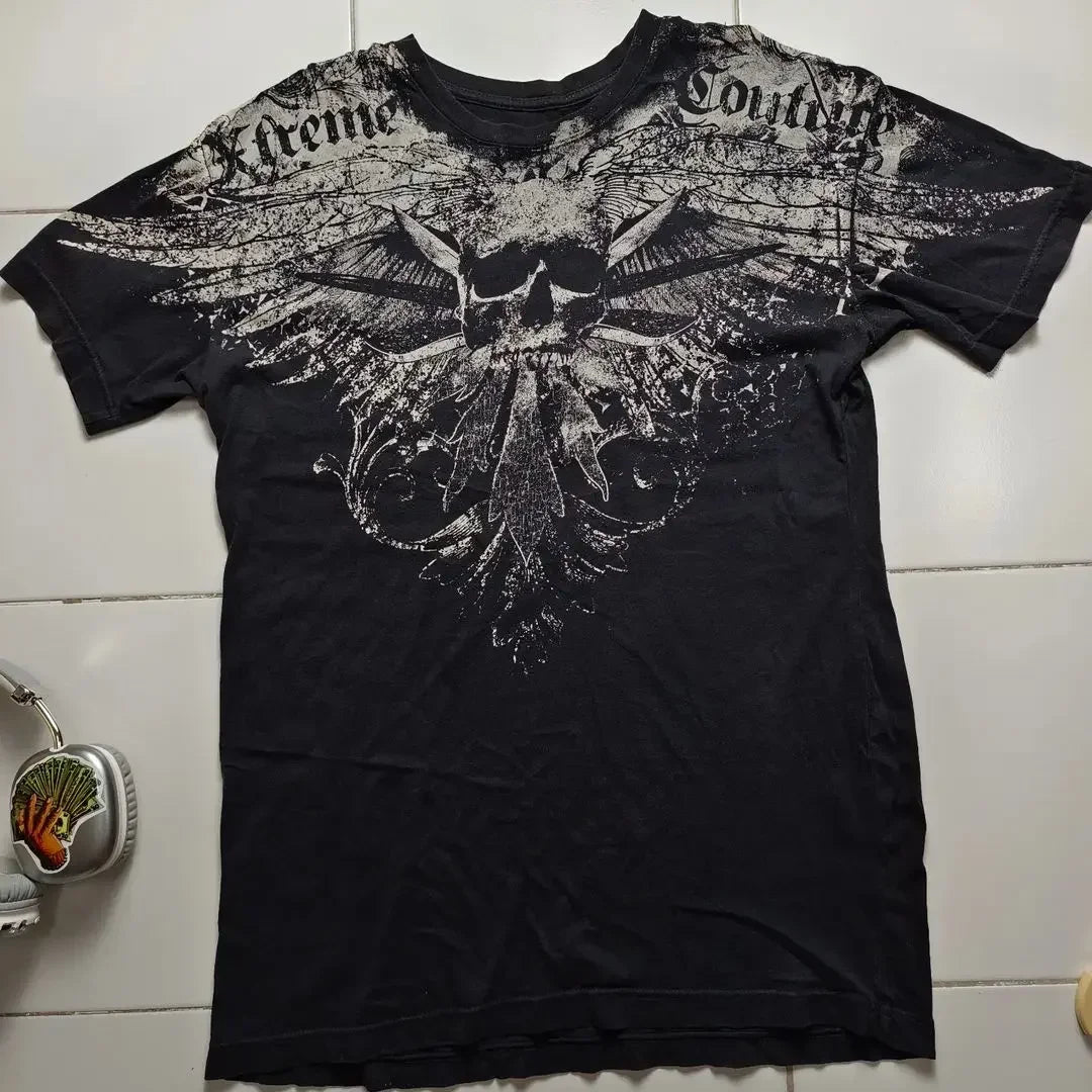 Y2k Skull Oversized T-Shirt for Men