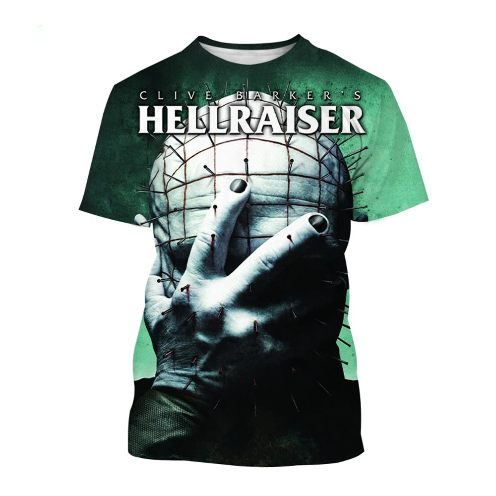 3D Printed Horror Movie Hip-Hop Short Sleeve Shirt