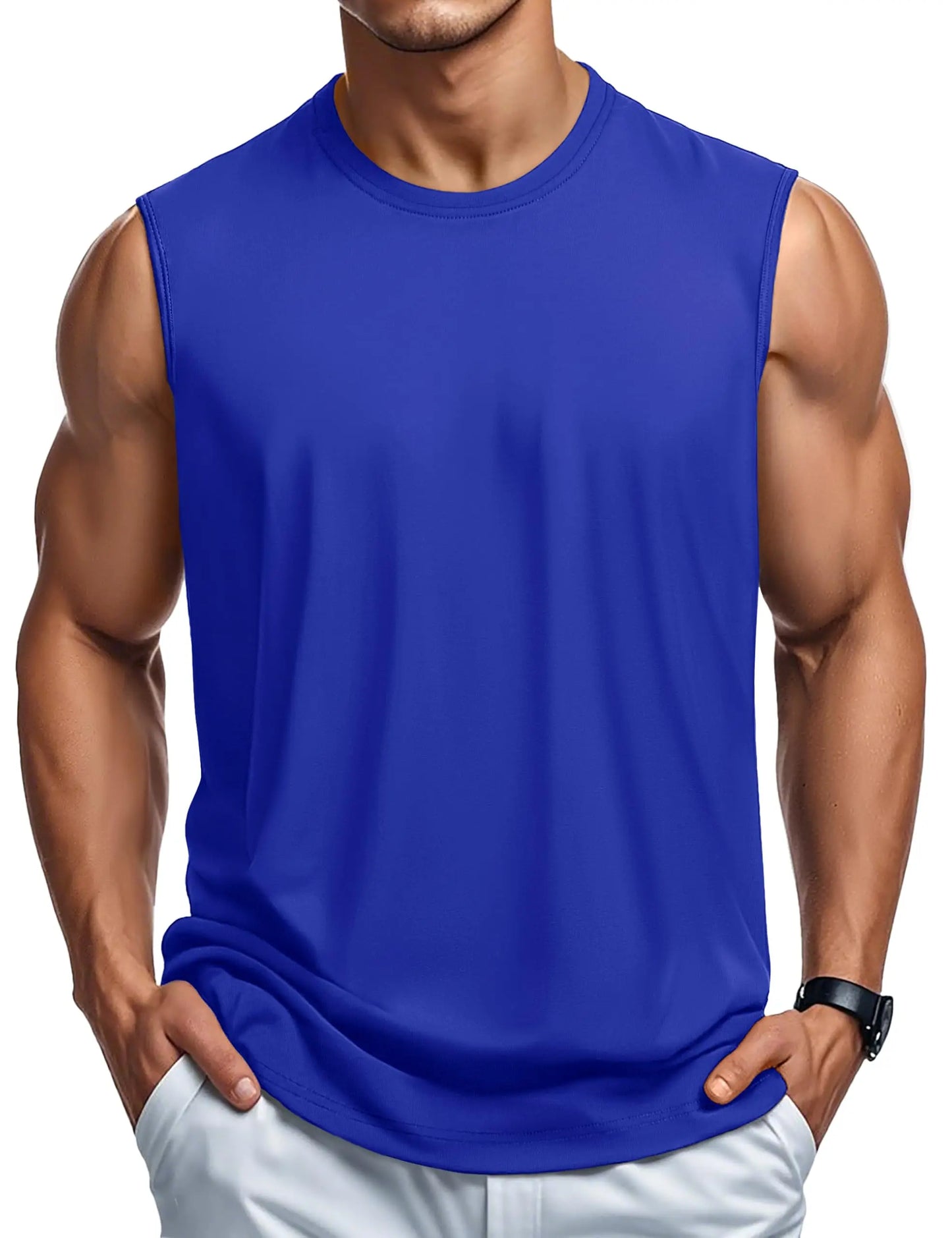 MAGCOMSEN Men's Cotton Sports Tank Top for Summer