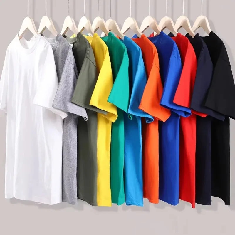Men's Summer 100_ Cotton Fashion Sports Leisure Loose Golf Player Pattern Printed Round Neck Short Sleeve T-shirt Top Unisex