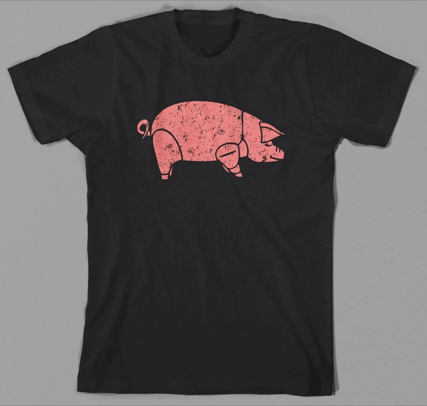 Pig Pink Floyd Animals T-Shirt Retro Y2K Style