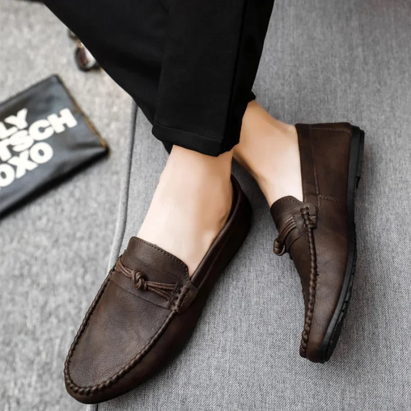 Men's Moccasins Comfortable Slip-on Driving Shoes for Men