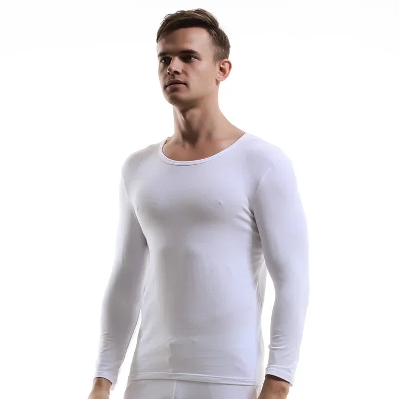 Men's lightweight pajama top - pure cotton, loose-fit long sleeve, casual loungewear for autumn/winter