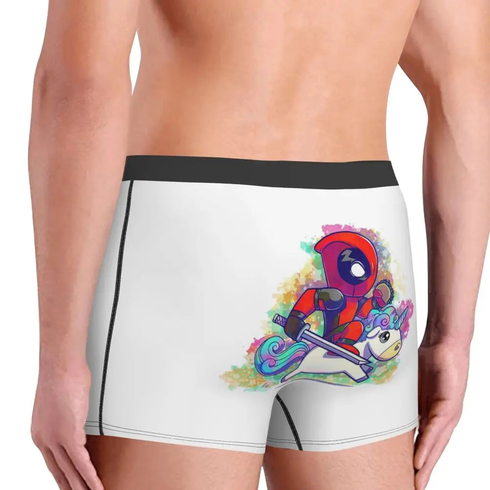 Deadpool Boxer Shorts for Men - Lycra Polyester Blend