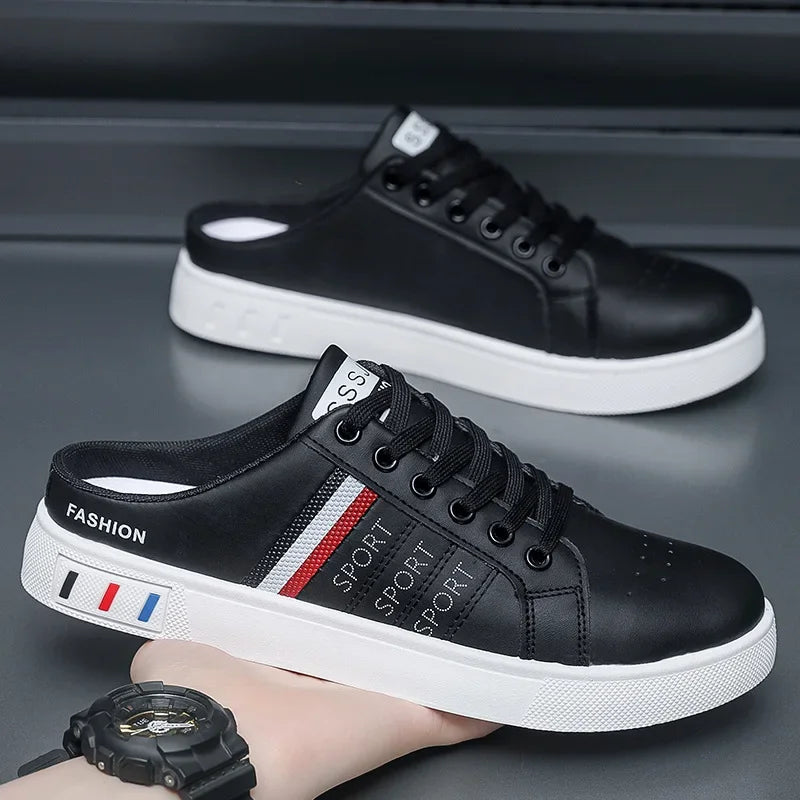 Summer Men Casual Shoes Comfortable Half Slippers Fashion Flat Sneakers