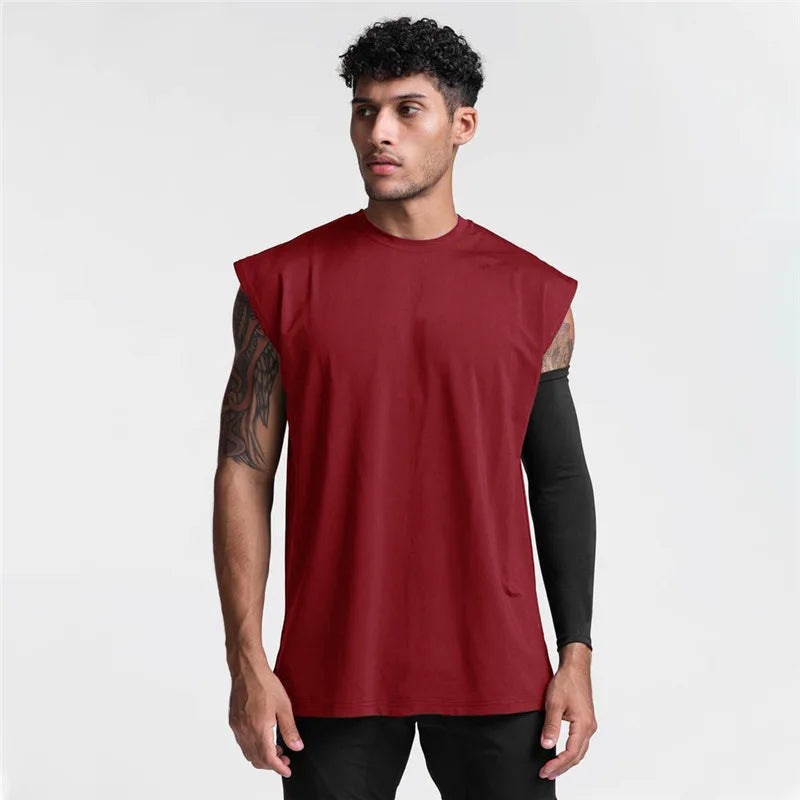 Men's Quick-Dry Cotton Sports Tank Top