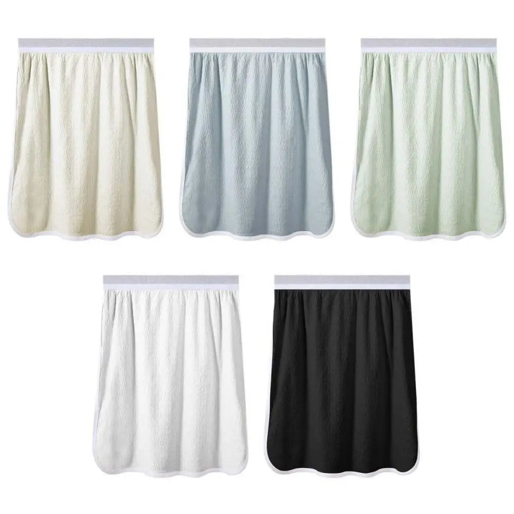Cotton Men's Sleeping Skirt Pants with Buttons No Underwear Male Bath Towel Sleep Artifact Insensitive Half Body Apron