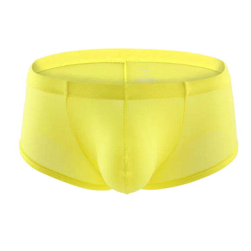 Low Waist Nylon Boxer Shorts for Men