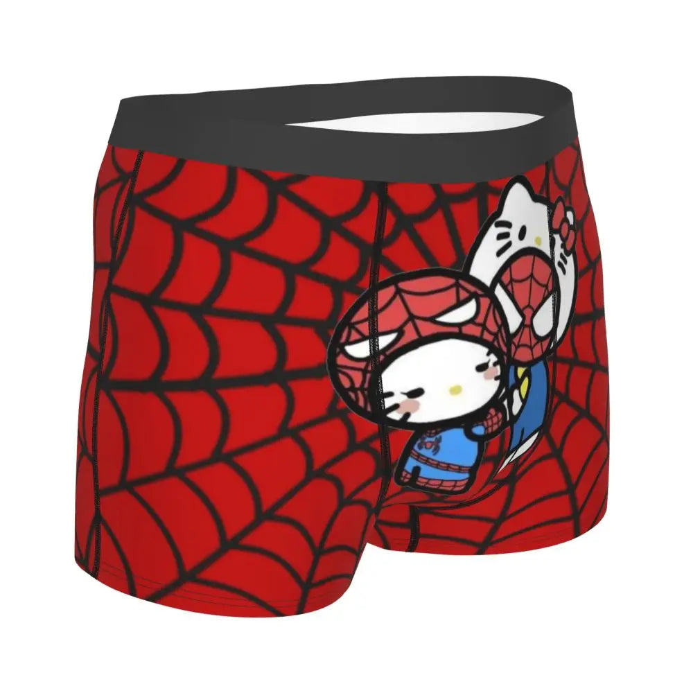 Hello Kitty Spiderman Men's Boxer Shorts