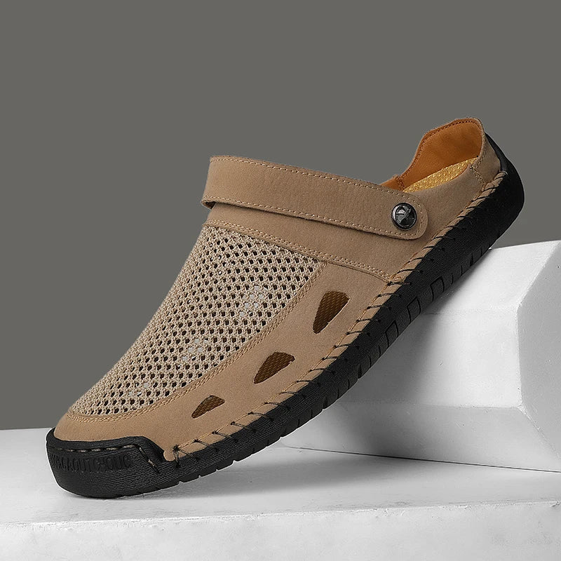 BTMOTTZ Summer Mens Casual Shoes Breathable Half Slippers