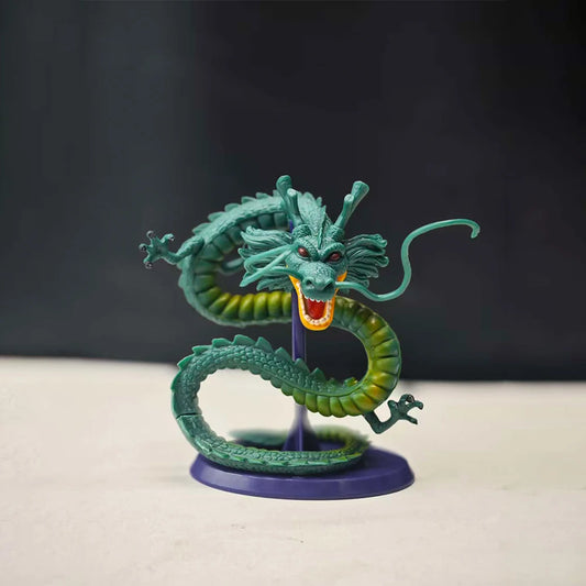 BANDAI Brand 1pc anime Green Ghidra Dragon toy figurine model with base, cake decoration, ornament, gift