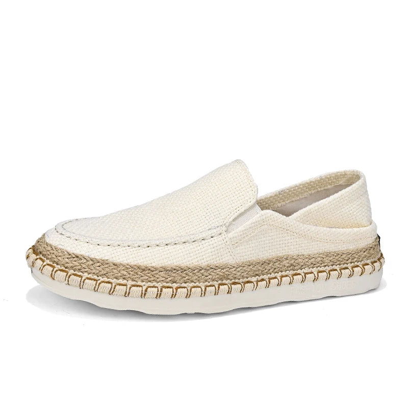 Men's Comfortable Canvas Slip-On Loafers for Daily Wear