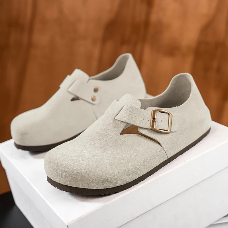 Men's Faux Suede Slip-On Mules for Beach Wear
