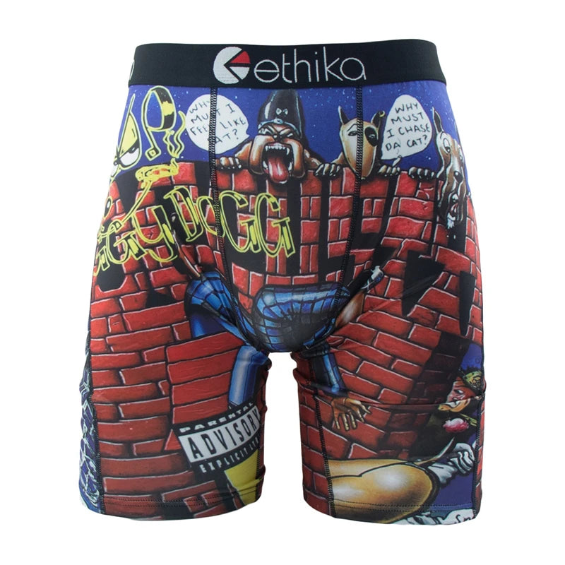 ETHIKA Brand 1Pcs Men's Boxers Breathable Swimming Male Underpants Size S-3XL