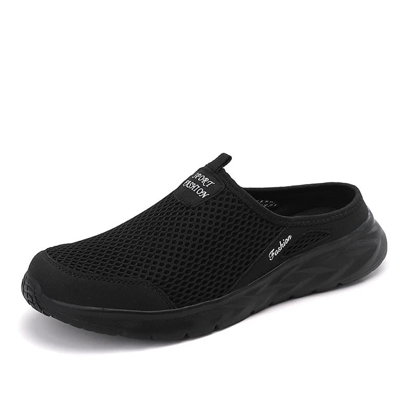 Men's Summer Breathable Mesh Casual Half Slippers